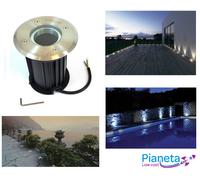 FARO CARRABILE GU10 FARETTO LED LUCE INTERRATO IMPERMEABILE ESTERNO CALPESTABILE [EEK: A+++]