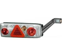 HELLA 2VP 340 940-101 Luce posteriore, EasyConn II Hybrid, Ibrida, 24V, Montaggio, esterno, avvitato, Colore diffusore luce: cristallino, Spina: 7-polECon, Dx, Quantità: 1