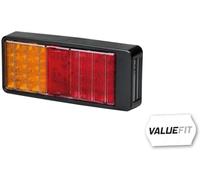 HELLA VALUEFIT 2VA 357 020-011 Luce posteriore, LED, 12/24V, Montaggio, esterno/avvitato, colore diffusore luce rosso/giallo, Spina estremità del cavo aperta, Dx/Sx, Quantità 1
