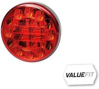 HELLA VALUEFIT 2SB 357 027-011 Luce posteriore, LED, 12/24V, Montaggio, esterno/avvitato, colore diffusore luce rosso, Spina estremità del cavo aperta, Dx/Sx, Quantità 1