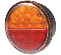 HELLA 2SD 959 010-401 Luce posteriore, LED, 24V, Montaggio, esterno/avvitato, colore diffusore luce giallo/rosso, Cavo 2500mm, Spina estremità del cavo aperta, Sx/Dx, Quantità 1