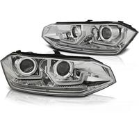 Faro Compatibile Con VW Polo VI 2G Anno 2017 - Cromo Con Freccia Dinamica