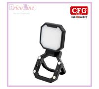 FARO COMPATTO BATTERIA RICARICABILE DIREZIONABILE 36O° OYSTER LUCE QUADRA EL157