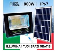 FARO Compatto da Esterno con Pannello Solare 800W e Controllo da Remoto