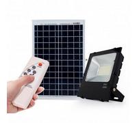 FARO CON PANNELLO ENERGIA SOLARE FARETTO CREPUSCOLARE 30W 60W TELECOMANDO IP66