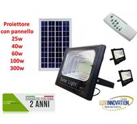 FARO CON PANNELLO SOLARE 300W KIT COMPLETO batterie