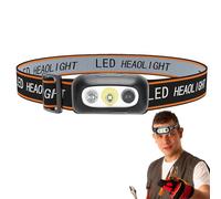 Faro con sensore di montaggio della testa - luce attivata con movimento ricaricabile, ultra luminoso, dispositivo di visione notturna , ideale per lavori di riparazione di campeggio, trekking