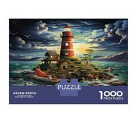Faro Costa Puzzle 1000 Pezzi In Faro dell'isola Resistente E Durevole, Un Busta Di Puzzle A Rompicapo Per Enigma Per Il Relax Mentale, Ideale Per Vacanza Relax, Puzzle 70x50cm/100
