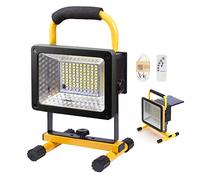 Faro da cantiere a LED super luminoso da 200 W con telecomando, faro da esterno portatile ricaricabile, 3 modalità di illuminazione, batteria da 13200 mAh, luci da lavoro impermeabili per lavori edi
