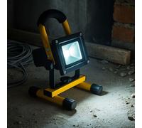 Faro Da Cantiere Lampada Da Esterno Ricaricabile Girevole LED 22,5 Cm [EEK: Inaditato]