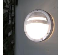 Faro Da Esterno Lampada Da Parete LED Acciaio Zincato Vetro Lampada Da Muro