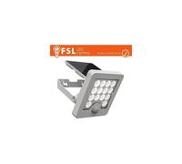 FSL Faro Esterno Solare FLFSW303W 40W 4 LED Sensore Movimento IP65 Bianco