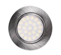 Faro da incasso LED 220V 4W IP44 foro ø56mm - 60mm Satinato Colore Bianco Naturale 4.200K