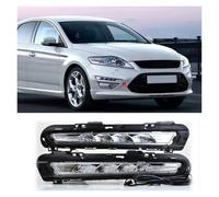 Faro Da Lavoro 1 Paio Per Ford Per Mondeo Per Fusion 2011 2012 2013 Luci Di Marcia Diurna A LED DRL Per Auto Fendinebbia A LED Con Luce Diurna Gialla Faretti Fendinebbia(Bianco)