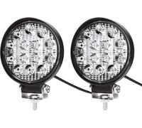 Faro Da Lavoro, 2 X 42W Tondo Fari Led 12V 24V Fari Di Profondità Impermeabile I