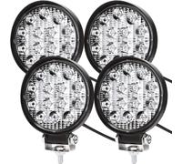 Faro Da Lavoro, 4 X 42W Tondo Fari Led 12V 24V Fari Di Profondità Impermeabile I
