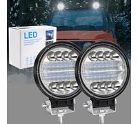 Faro da Lavoro,72W Faretti LED Off Road Flood Luci da Lavoro a led Luce Ausiliaria 12V 24V Fendinebbia Luci Faretti LED Supplementari 7200LM Impermeabile IP67 per Moto Truck ATV SUV UTV Boat