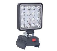 Faro da Lavoro a LED, 6500K 8W Faretto Portatile a LED Senza Fili per Batteria Bl1830 1840 1850 18V, 2400LM Luce da Cantiere Super Luminosa con Protezione a Bassa Tensione