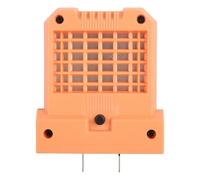 Faro da lavoro a LED da 14 W per utensili elettrici - Presa per batteria regolabile da 19-41 mm, compatibile con batterie al litio da 12 V-72 V (contatti montati sulla parte superiore), Com(arancione)