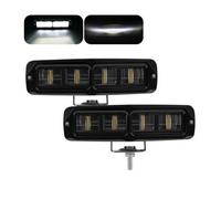 Faro Da Lavoro Barra Luminosa A LED Da 60 W 6 Pollici Faretto Fuoristrada 4x4 Lente Ultra HD 12 V/24 V Per Jeep Moto ATV Camion Luce Marcia Lampada Lavoro Faretti Fendinebbia(2 pieces)
