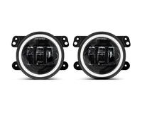 Faro Da Lavoro Fari Fendinebbia A LED 4 Pollici Da 60 W Con Anello Alone Bianco Indicatori Direzione Ambra DRL Per Jeep Per Wrangler JK TJ LJ Per Dodge Per Chrysler Faretti Fendinebbia