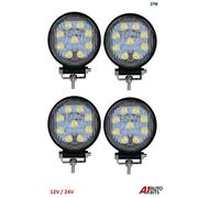 Faro Da Lavoro Led 27W 4" Fascio Spot Drl 4X Lampade Offroad Auto Camion ATV SUV