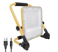 Faro da lavoro led 50 watt ricaricabile usb portatile emergenza IP65 luce 6500K [EEK: A+++]