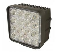 Ama Faro da Lavoro 16 LED Epistar ad Ampio Raggio 60° 48W IP68 per Macchine Agricole e Industriali Universale