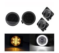 Faro Da Lavoro Luce Direzione Anteriore A LED Color Ambra Fendinebbia Luce Posizione Laterale Per Jeep Per Wrangler JK 2007 2008 2009 2010 2011 2012 2013 2014 2015 2016 Faretti Fendinebbia(Set With Ha