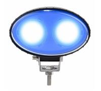 Faro da lavoro ovale Ama 2 LED CREE blu 10W IP67