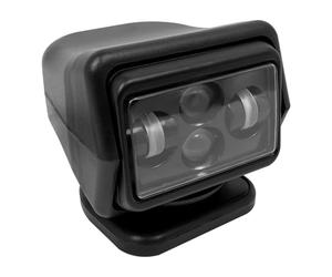 Faro da lavoro per barca, faro da lavoro a LED, telecomando, 12 V, per fuoristrada, campeggio, marine, con 60 Watt, potenza 8000 lumen, portata 600 m, colore nero