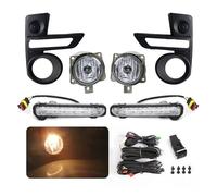 Faro Da Lavoro Per Toyota Per Raize 2020 2021 2022 12V LED Fendinebbia Luci Diurne DRL Luce Diurna Con Interruttore Di Copertura Del Filo Faretti Fendinebbia(B Halogen)