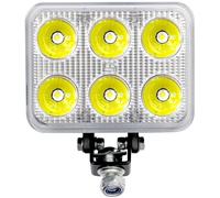 Faro Da Lavoro Rettangolare 6 LED 18W Off Road Per ATV Truck 4x4 - Qty 2