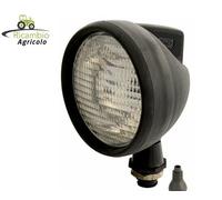 Faro da lavoro rotondo alogeno Ø 118 mm in gomma anti-urto interruttore ON/OFF