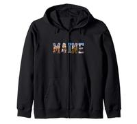 Faro del Maine Pine Tree State Pride Felpa con Cappuccio