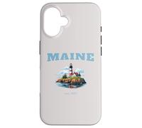 Faro del Maine sulla costa Custodia per iPhone 16