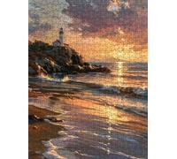 Faro Del Mare Puzzle 6000 Pezzi, 3D Puzzle per Adulti Impegnativo, Educa Puzzles Artistico, Divertente E Stimolante Puzzles Decorativo per La Famiglia, Regalo e Decorazione Pareti FNKL6-234