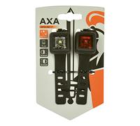 Faro del.y Luce tras.axa niteline 11 LED c/Batteria ne.