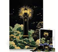 Faro dell'Eternità︰ Luce Guida nella Tempesta Puzzle da 1000 pezzi per adolescenti Esercizio Mentale Leggero Ricreazione Snug Lock (50x75cm)