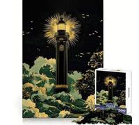 Faro dell'Eternità︰ Luce Guida nella Tempesta Puzzle per Adolescenti 1000 Pezzi Benessere Cerebrale Coinvolgimento Delicato Chiusura Perfetta Regalo Significativo (38x26cm)