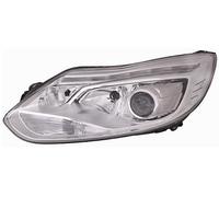 Faro Fanale Anteriore Xenon Led per Ford Focus 2011-2013 Cromato Sinistro