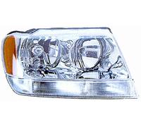 FARO FANALE PROIETTORE SX HB3-HB4 PRED REG EL JEEP GRAND CHEROKEE 1999-2004 CROM