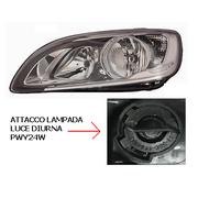 Faro proiettore H7-H9 parabola nera a led sx per Volvo V60 S60 2014 in poi