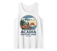 Faro d'Epoca del Parco Nazionale di Acadia EST 1919 Canotta