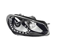 Faro Destro Bi-Xenon LED Per VW Golf MK6 Angolare Cromo 08-12 OEM Hella