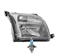 Faro Destro Bianco Inclusi Lampadine OSRAM H4 Con Motore LWR Per Ford Fusion JU