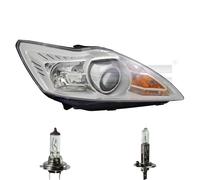 Faro Destro Cromato H1/H7 AFS Per Ford Focus II DA_ HCP DP FFS Inclusi Lampadine