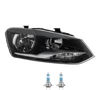Faro Destro Cromato H7/H7 Per VW Polo 6R 6C 6R_ Inclusi Lampadine Osram