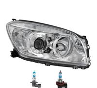 Faro Destro Cromato Inclusi Lampadine OSRAM H11 HB3 Per Toyota RAV 4 III _A3_