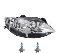Faro Destro Cromato Inclusi Lampadine OSRAM Per Seat Ibiza IV 6J5 6P1 6J1 6P5